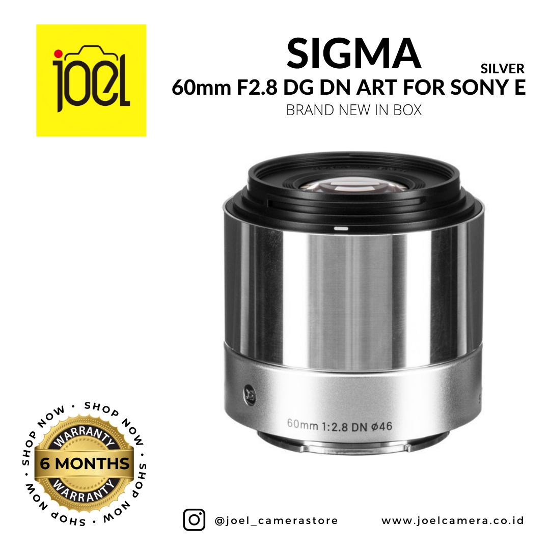 Sigma 60mm F2.8 DN Art For Sony Silver-Brand New